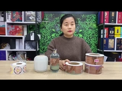 Водонепроницаемая двухсторонняя бумажная наклейка для упаковки бутылок с водой