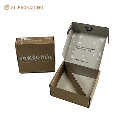 Купить XL Packaging Custom Packaging Factory Wholesale Customized Printing Eco-Friendly Kraft Corrugated Paper Mailer Box With Paper Insert (Крафтная бумажная коробка для почтовых отправлений с бумажной вставкой) Производство в сети