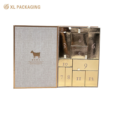 Купить XL Packaging Custom Gift Box Packaging Customise Advent Calendar SkinCare Box 12 Скидка Крем Рубашка Парфюм Косметический Календарь Адвента Подарочная коробка Производство в сети