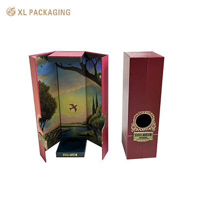 Купить  XL Packaging Фабрика по производству коробок для индивидуальной упаковки. Индивидуальная элегантная коробка для виски и вина. Двустворчатая магнитная картонная коробка для подарочной упаковки вина с логотипом Производство в сети