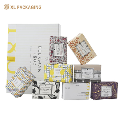 Купить Коробки для косметики XL Packaging с индивидуальной печатью  Индивидуальная роскошная упаковка для мыла Подарочная коробка для набора из 8 кусков мыла-пены Производство в сети