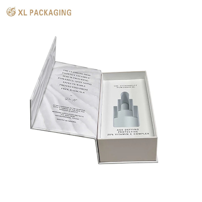 Купить XL Packaging Custom Printed Cosmetic Boxes Embossed Black Foil Logo Kraft Paper Packaging Box для экологически чистых продуктов по уходу за кожей Производство в сети