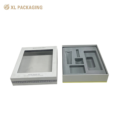 Купить XL упаковка на заказ Косметические коробки напечатанные Luxury Custom Gift Box Косметическая кожевенная упаковка Картонные бумажные коробки крышка и основание Бумажная коробка с окном Производство в сети