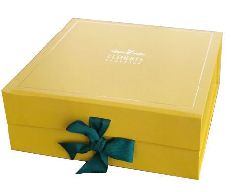 Купить XL Packaging Custom Packaging Box Factory Soft Touch Yellow Cardboard Ribbon Magnetic Closure Rigid Box Folding Clothing Box Коллекционная коробка Производство в сети