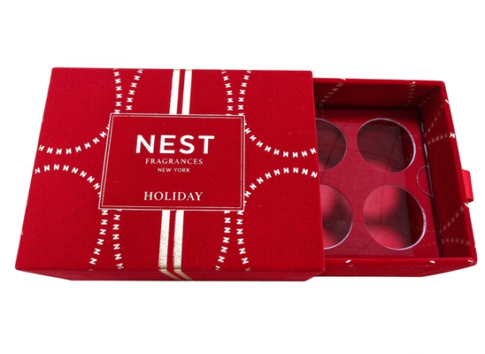 купить Skincare Drawer Box Red Pantone Printing Paper Tray Holder Custom Logo Wholesale Производство в сети