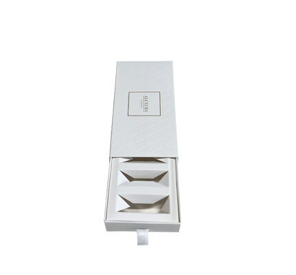 купить Custom Uncoated Paper Rigid Drawer Box Candle Packaging Ribbon Tag Pull Wholesale Производство в сети