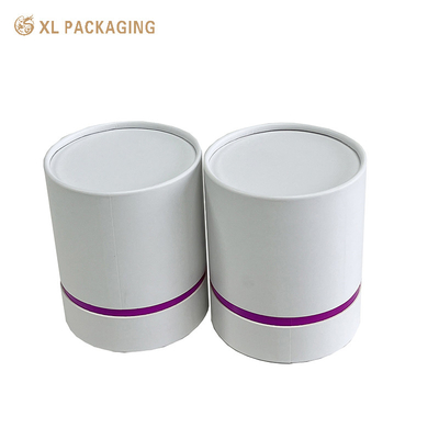 XL Packaging Фабрика по производству индивидуальной упаковки Индивидуальный логотип Цилиндрическая круглая картонная коробка для свечей Белая картонная коробка для свечей