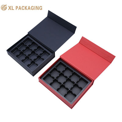 Магнитная упаковка шоколада Подарочная коробка Жесткая бумажная коробка для подарков с пластиковой папкой