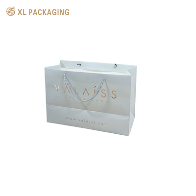 Custom Logo Hard White Art Paper Bags Luxury Shopping Packaging With Die-Cut Handles Scratch-Resistant Coating Easy Carry Design Прочный для тяжелых подарков Стильный для брендовых опытов