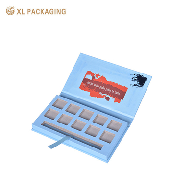Luxury Embossing Logo Soft Touch Lamination Fashion Face Eye Shadow Палитра бумажной упаковки Коробка с зеркалом