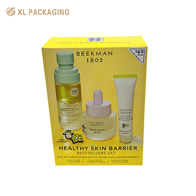 Косметические коробки XL Packaging с индивидуальной печатью, коробка для ухода за кожей, косметический картон, складная упаковка, упаковка с откидным верхом, косметическая бумажная коробка с индивидуальной печатью