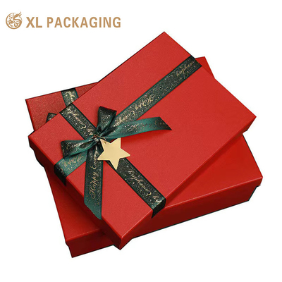 XL Packaging Custom Packaging Box Factory Customized Size Eco-friendly Clothing Scarf Gift Packaging Box с красной крышкой и основанием