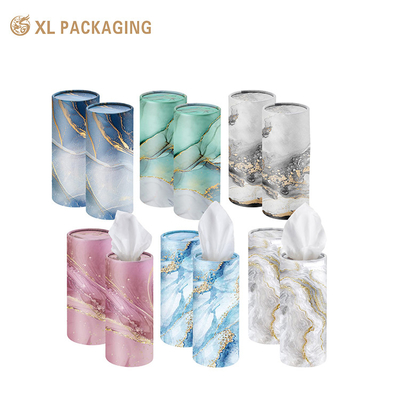 На заказ Kraft Paper Tube Car Tissue Packaging Box Cylinder Автомобильный дизайн Лицевые ткани с автомобильным дизайном