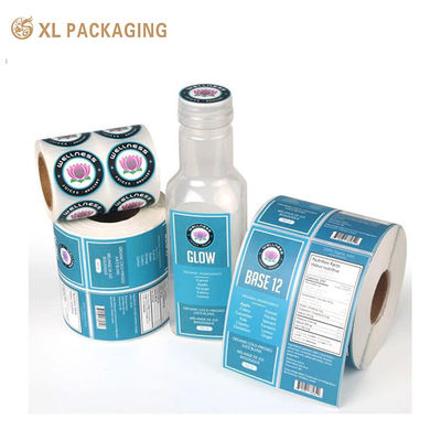 XL Packaging Custom Printed White Embossed Sticker Labels Single-Sided Adhesive Matte/Gloss Finish High-Resolution Printing Идеально подходит для брендинга продукции, упаковки и декоративных применений