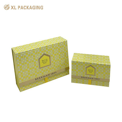 Матовая косметическая подарочная коробка с двойной дверью и металлической пряжкой, пустая упаковочная коробка для ухода за кожей