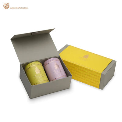 XL Packaging Фабрика по производству коробок для индивидуальной упаковки. Индивидуальная печатная жесткая подарочная коробка для чая с вкладышем из серого гофрированного картона и золотым тиснением.